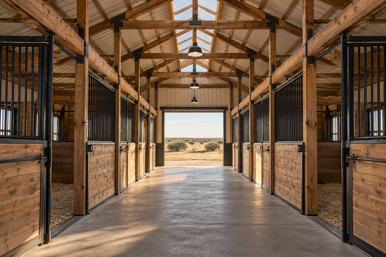 Horse Barns & Equestrian Buildings detail, Lubbock TX