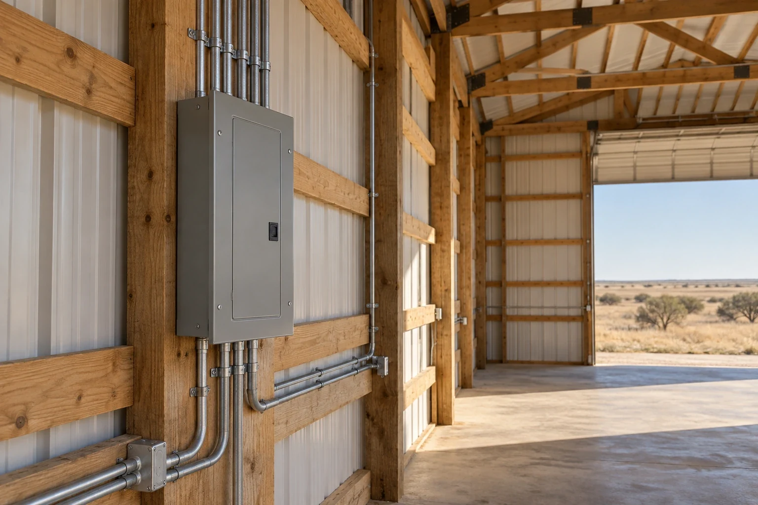 Pole Barn Electrical Rough-In