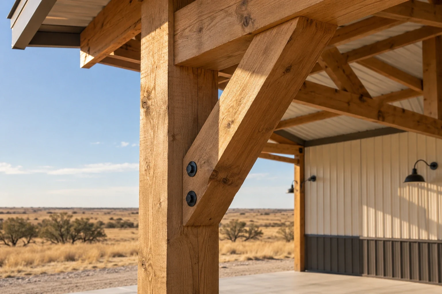 Pole Barn Framing detail, Lubbock TX