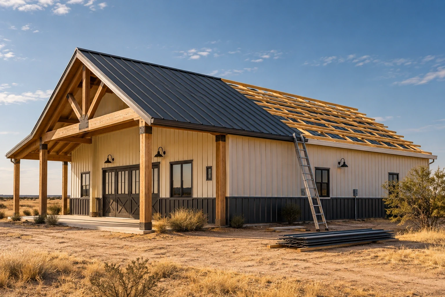 Pole Barn Roofing Installation
