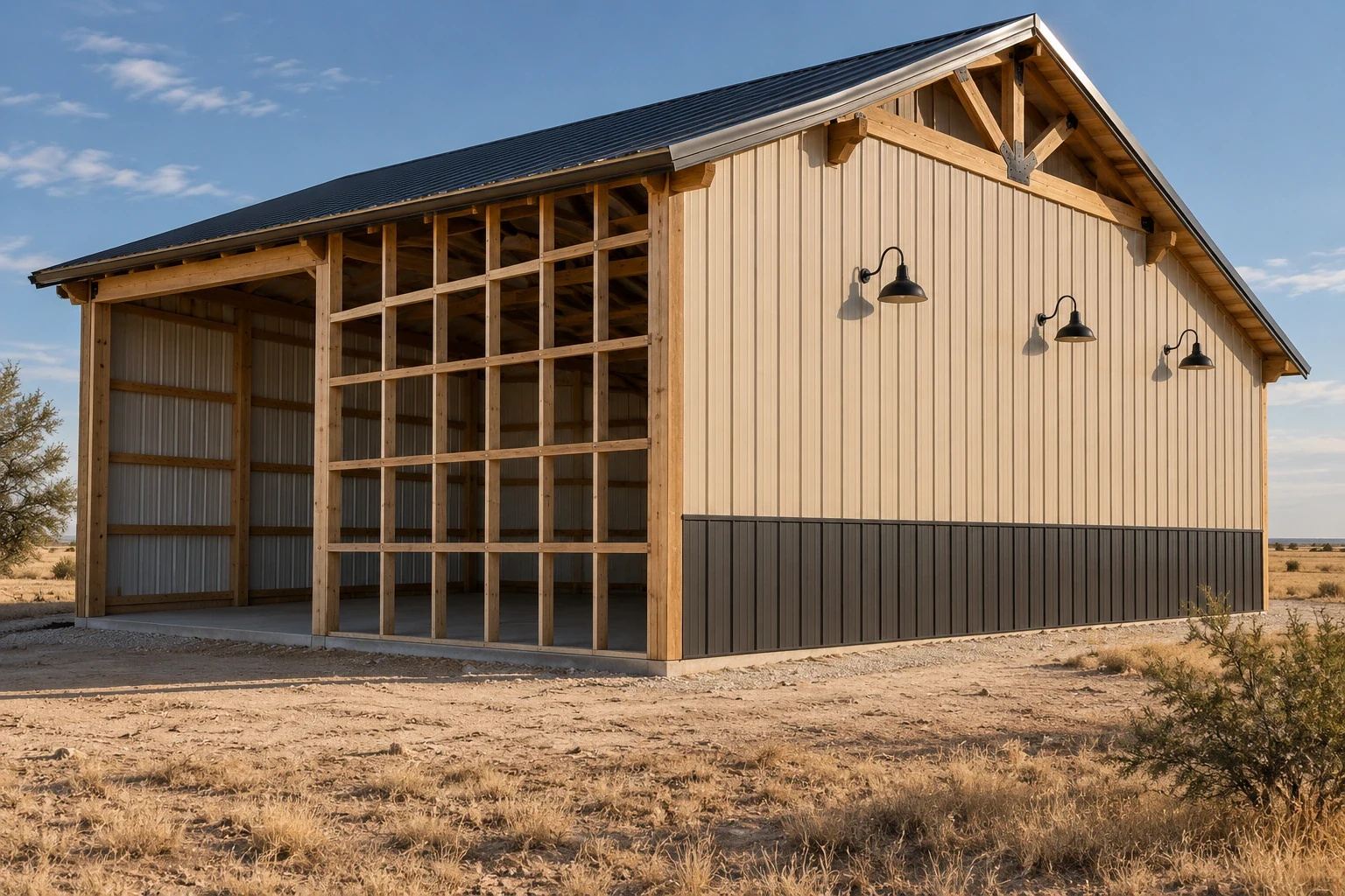 Pole Barn Siding Installation