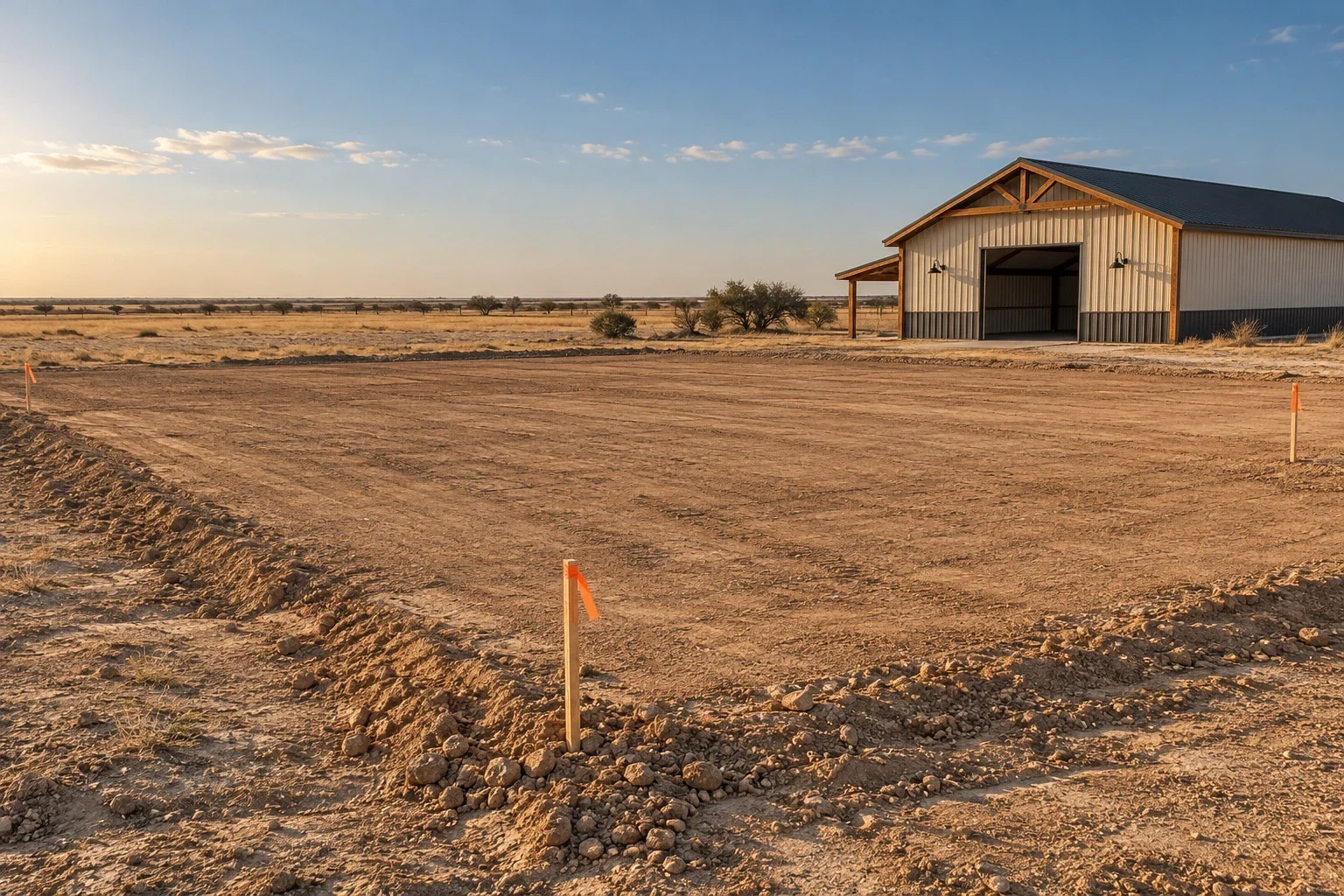 Pole Barn Site Prep & Grading