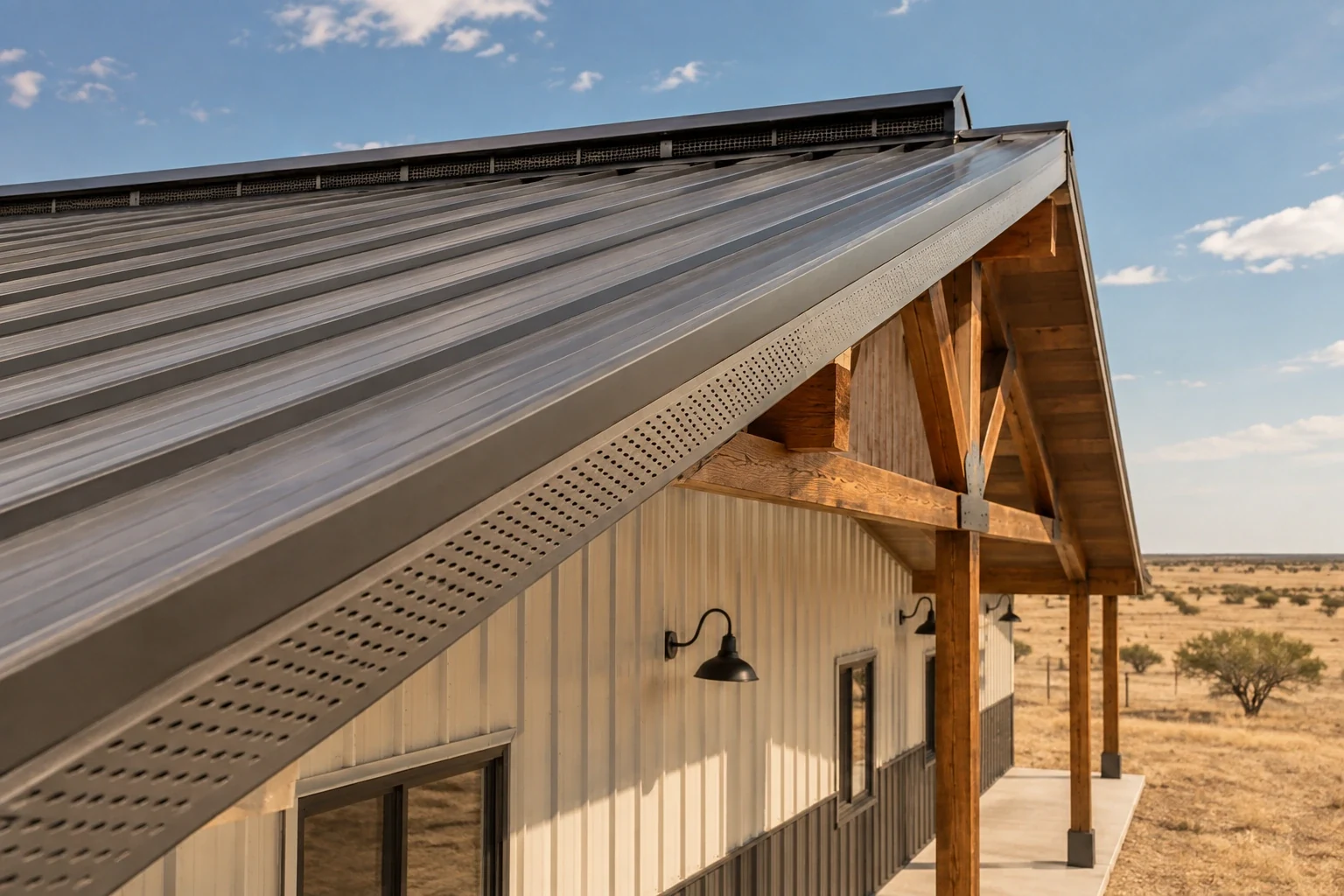 Pole Barn Ventilation Systems detail, Lubbock TX