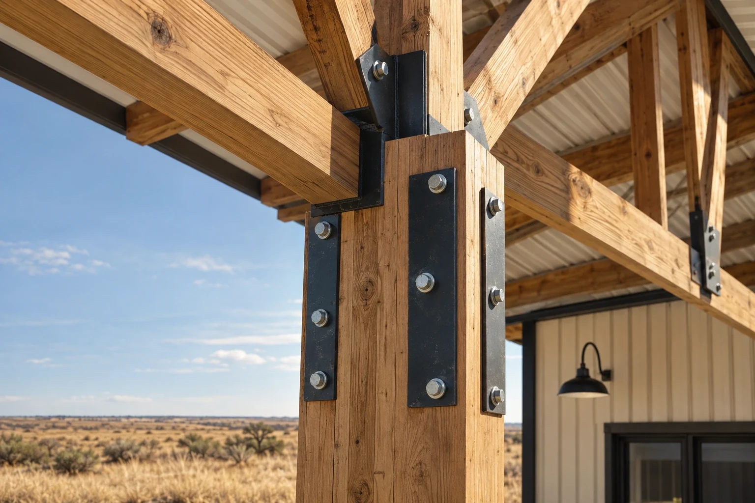 Post-Frame Building Construction detail, Lubbock TX